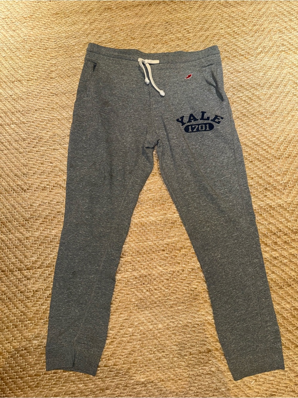 League Gray Kids Joggers with Yale 1701 Logo